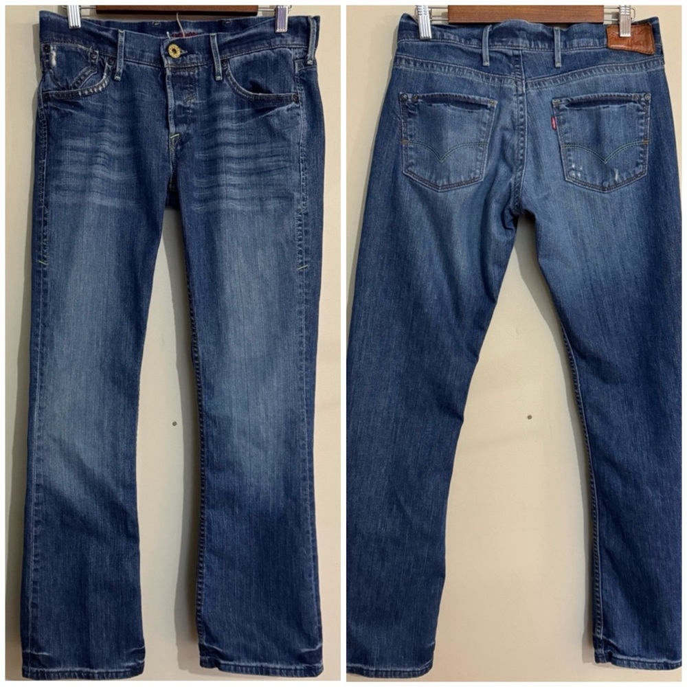 Levi's Relaxed Straight Leg Low Rise Blue Denim Jeans Women's Size 5 Western
